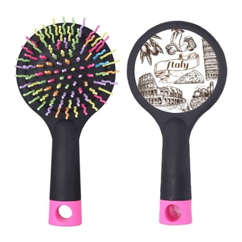 Brosse à cheveux démêlante italienne anti-casse à base coussin massant