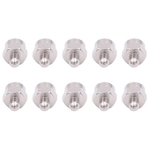 Fancasee (10 Pack) 75 Ohm F Type Male Plug Terminator Cap Resistor Ends Protective Cover Waterproof Dustproof Caps Coax Coaxial Connector for Antenna Booster Splitter Amplifier RF FM TV Satellite
