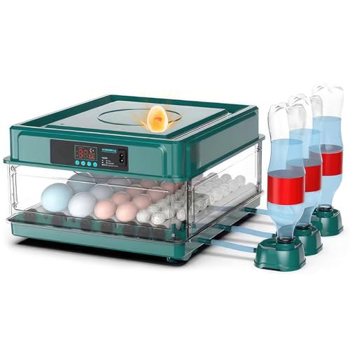 Couveuse Oeuf Automatique, Couveuse 15-36 Oeufs avec Retournement Automatique Des œUfs et ContrôLe de TempéRature, Ajout Automatique d'eau, Incubateur pour Poules...