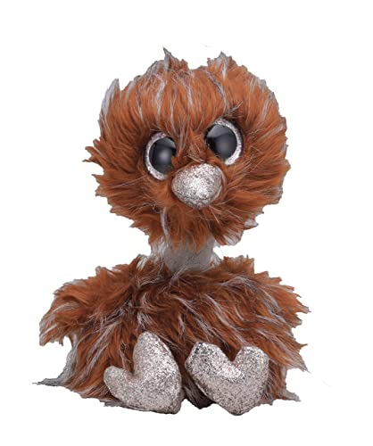 TY Orson Strauß Beanie Boos Mittelgroß, Beanie Baby Weiches Plüschtier, Sammelbares Kuscheliges Stofftier