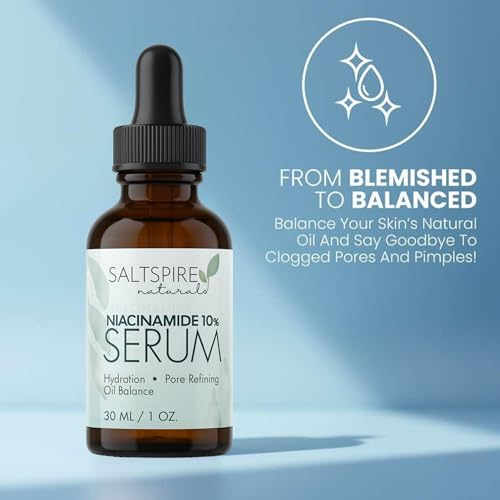 Image of Niacinamide 10% Serum - Oil Balancing & Pore Refining Face Serum with Vitamin B3 | Controls Sebum, Reduces Acne Marks & Brightens Skin Tone | 30 mL / 1 oz