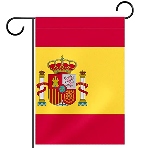 Drapeau de jardin espagnol en polyester pongé supérieur avec impression double face durable