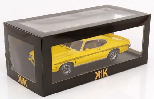 Pontiac Lemans GTO Amarillo 1972 a escala 1:18 miniatura 6