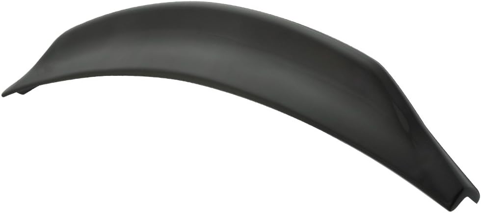 IKON MOTORSPORTS, Trunk Spoiler Compatible with 2008-2017 Mitsubishi Lancer Sedan 4-Door (EVO X), RS Style Painted #X42 Tarmac Black Pearl ABS Plastic Rear Trunk Lid Spoiler Wing Lip