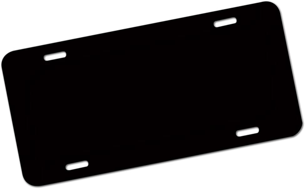 25 BLANK BLACK ALUMINUM LICENSE PLATES 6"x12"