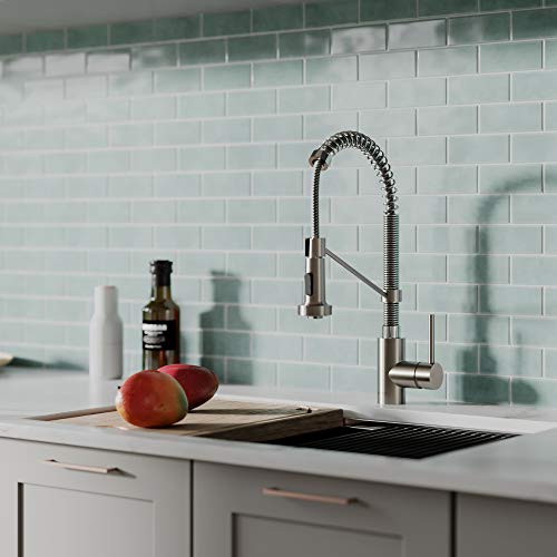 Image of Kraus KPF-1610SFSCH Bolden Kitchen Faucet, Spot Free Stainless Steel /Chrome