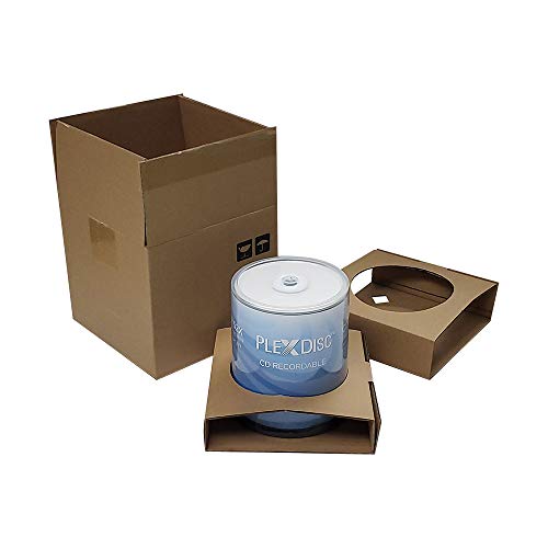 PlexDisc CD-R 700MB 52X White Inkjet Hub Printable Recordable Media Disc - 100pk Spindle