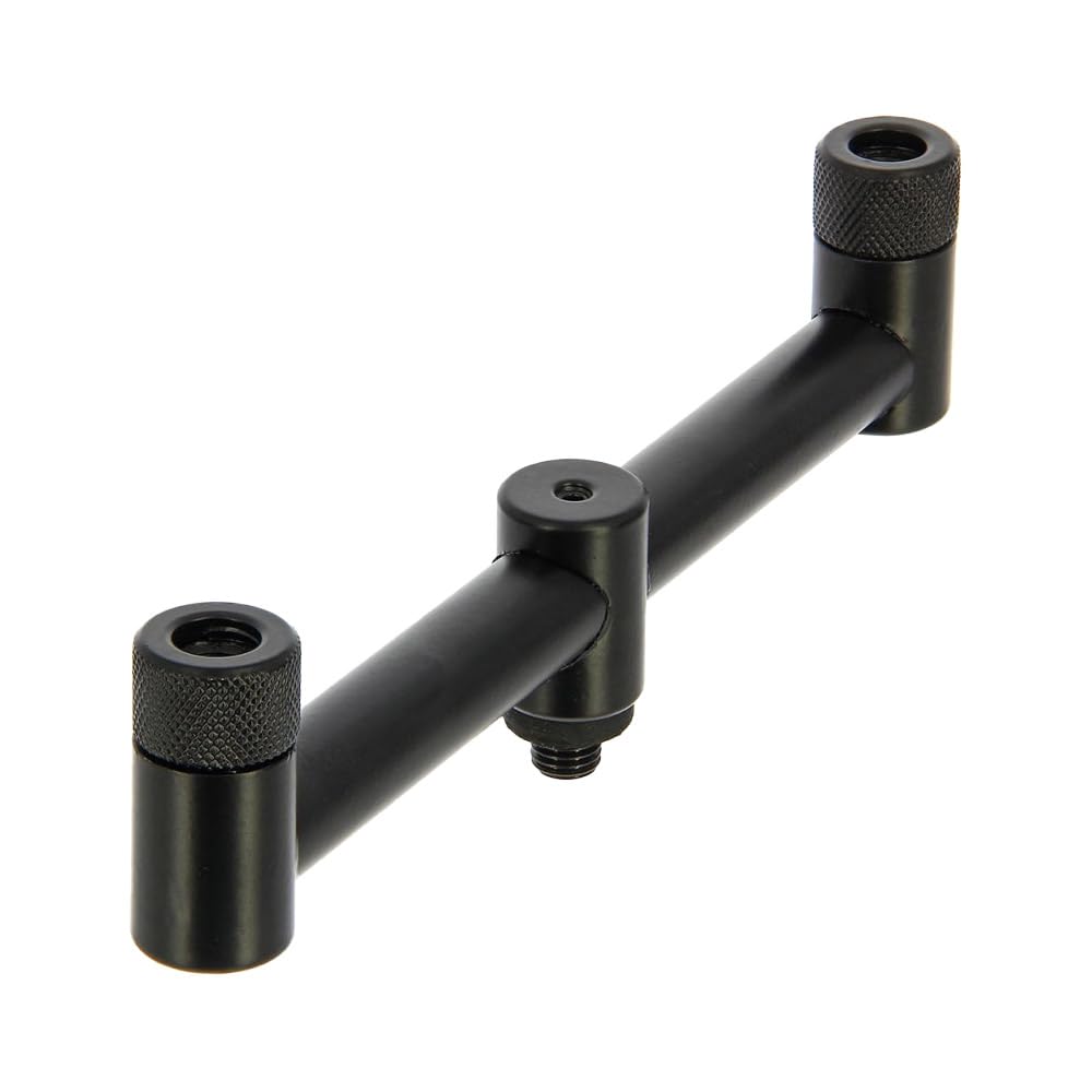 Ruten-Auflagen Set - 2 Teleskop Bank-Sticks 50-90 cm, 2 Buzzer-Bars, 2 Rutenhalter, 2 Bissanzeiger, Angelrutenhalter Set, Rutenauflage, Angelhalter, Angelrutenständer