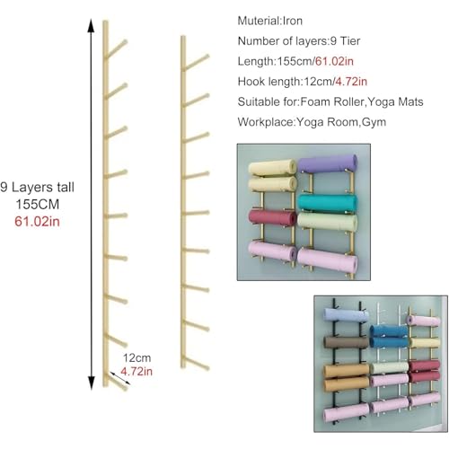 Support mural tapis de yoga : rangez votre matériel sans effort