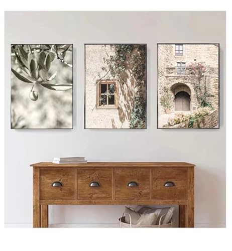 Affiches nordiques de portes et fenêtres en impression toile 40x50cm