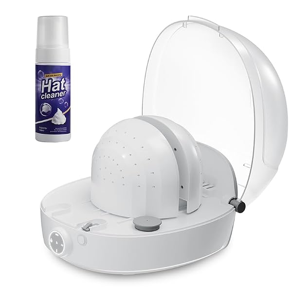 Hat Cleaner Machine with Steam, Cap Washer and Shaper for Baseball Caps, Trucker, Bucket and Newsboy Hats by Aygience - Used condition - US$127.99