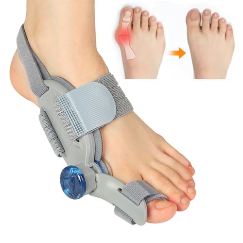 MEIYUETAOSI Bunion Correctors for Women and Man, Adjustable Knob Toe Straightener, Bunion Relief Orthopedic with Anti-slip Heel Strap and Silicone Pad, Suitable for Left and Right Feet