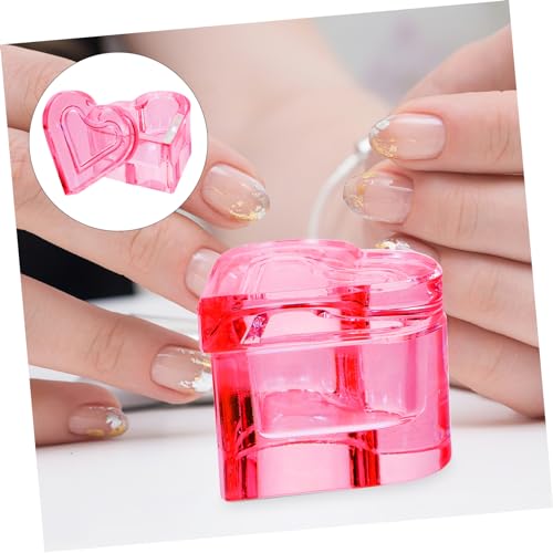 Copa de cristal en forma de corazón para uñas acrílicas miniatura 5