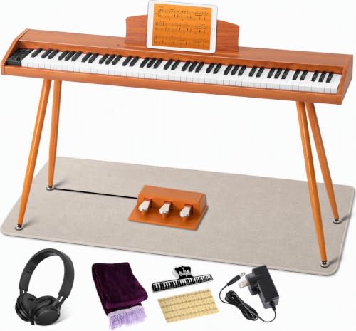UISCOM Digital Piano Keyboard 88 Key Semi-Weighted for Beginners,Electric