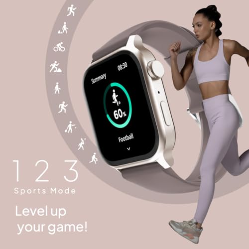Fire-Boltt Rise 1.85" Gray Smart Watch Cinnamon Slate - Image 6