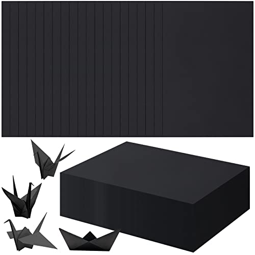 1000 Sheets Black Construction Paper Bulk 9 X 12 Inch Lightweight Cardstock Paper For Kids Adults School Art Class Drawing Craft Projects, Holiday Party Supplies #TOP29