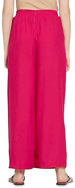 Image of Ultra Soft Premium Rayon Cotton Palazzo for Women and Girls, Regular Size, 15 Colours, Available in L, XL, 2XL, 3XL
