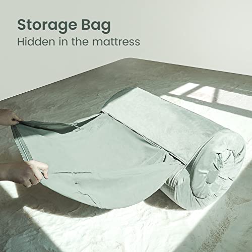 Newcamp Certipur-Us Memory Foam Portable Roll Up Sleep Mattress Pad Single Size For Tent, Car, Camping, Kids Guest Bed, Outdoor Cot, Foldable Lightweight With Travel Bag #TOP3