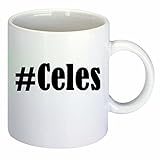 taza para café #Celes Hashtag Raute Cerámica Altura 9.5 cm diámetro de 8 cm de Blanco