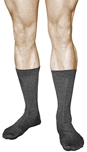 VITSOCKS Merino Wol 80% Warme Wollen Sokken Heren (2 PAAR) Zachte Ademende, donker grijs, 39-41