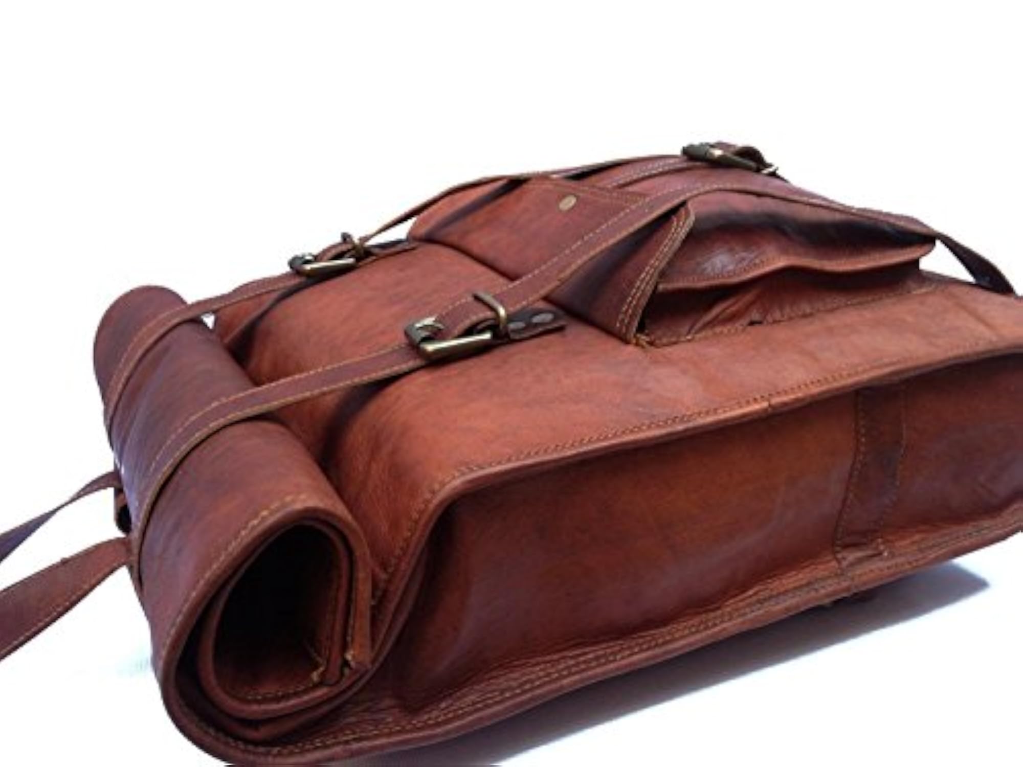 Leather Ruskpack Satchel/Messenger/Backpack