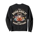 Photo Gallery funny book lover cat i m a bookaholic and i remret nothing felpa Photo Gallery funny book lover cat i m a bookaholic and i remret nothing felpa