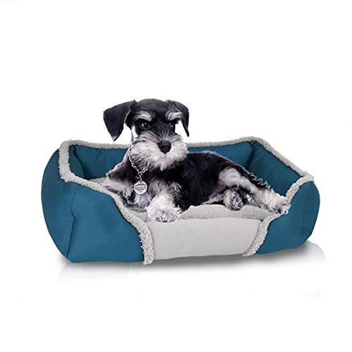 Rectangle Dog Beds for Large Dogs Fuzzy Deluxe Plush Pet Cat Sofas Furniture Crate Cushion
