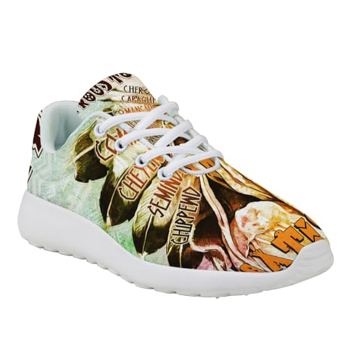 Proud to Be Native American Flag Shoes for Women Men Trail Running Casual Fashion Sneakers Slip-on Tennis Shoes3