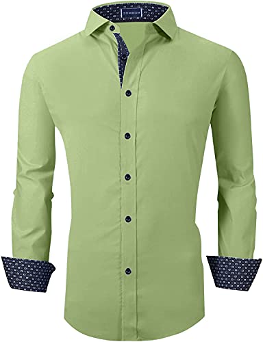 Image of Zombom Men's Cotton Polyester Blend Regular Fit Casual Shirt
