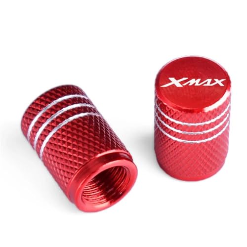 Bouchon de valve pneu moto rouge pour relooker votre scooter YAMAHA XMAX en ville
