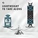 MoKo Security Hand-Strap for 9-11 Inch Tablet, iPad/Kindle Fire HD/Samsung, High-Elasticity Versatile Hand Strap Lightweight Finger Grip Holder, Lake Blue