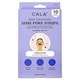 Cala Deep Cleansing Nose Pore Strips - Blackhead Remover & Pore Unclogger, 10 Strips for Normal, Dry, Combination, Oily Skin with Witch Hazel & Tea Tree Oil (Pack of 1)