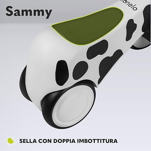 Lionelo Sammy Bicicletta Senza Pedali Da 1 A 3 Anni, Camminatore Bambini 4 Ruote Fino A 25 Kg, Maniglie Antiscivolo Con Luci 3 Design Sella Ergonomica, Per Bambine E Bambini - 4