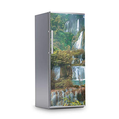 Kühlschrank Folie I Deko für Kühlschrankfront - Sticker Aufkleber selbstklebend I Wandtattoo Küche - Design: Rainforest
