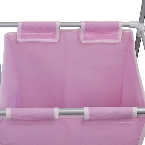 Panier à linge à 2 compartiments peu encombrant pour optimiser les salles de bain encombrées