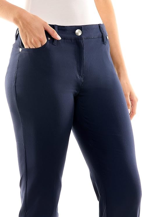 Image of Zac & Rachel Women's Millennium Fabric Pant - Perfectly Designed Woven Stretch Combination That Makes for The Most Flattering