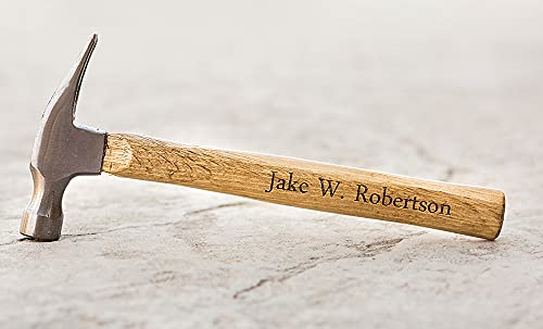 Personalized Engraved Hammer with Name, Christmas Gifts for Dad and Grandpa (Your Custom Text) - Also Gift for Him, Boyfriend, Husband