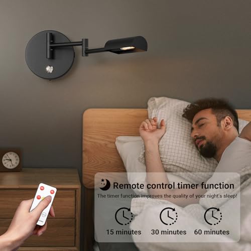 Lámpara de pared con batería sin cable Klighten 4W regulable con puerto USB-C para interiores 4