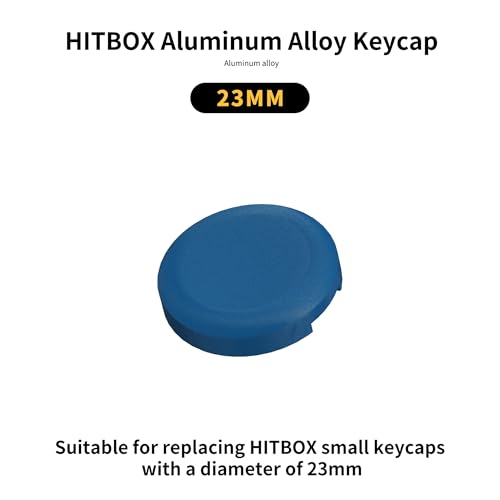 Image of Leverless Controller Keycaps Replacement Button Caps,4PCS 23mm Arcade Replacement Hitbox Button Caps for Mechanical PushButtons,Caps for TTC /Cherry /Akko Switches Caps (Sky Blue)