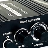 Mini Wzmacniacz Czysty Dźwięk Potężny Przenośny Mały Wzmacniacz Stereo 2-kanałowy do Samochodu 12 V