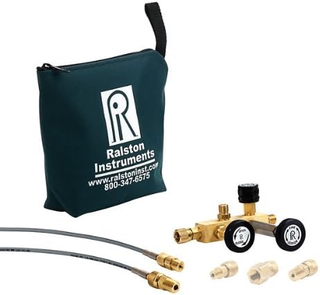 Ralston InstrumentsQTCM-3KPSIG-D Calibration Manifold w/Digital Gauge; 1/4" NPTF/Brass
