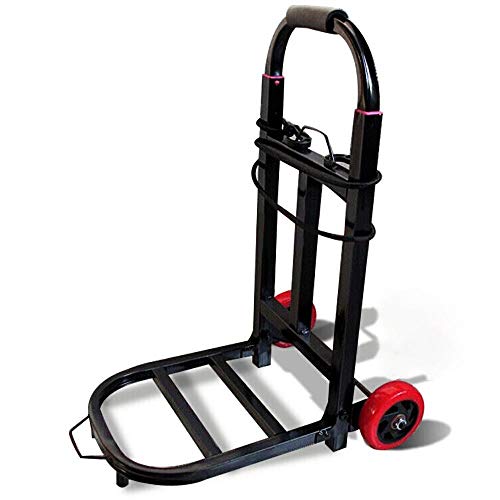 YAODFYL Carros Dela Compra Plegable de Aleación De Aluminio Ruedas de Marcha Suave con Bandas de Rodadura Blandas y Carga Máxima 75 kg，Negro Caritos de Compra para Mover Suministros y Hacer Compras