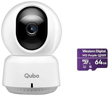 Qubo Smart Cam 360 from Hero Group+ Western Digital WD Purple 64GB Surveillance and Security Camera Memory Card