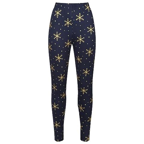 Ladies Character Pyjama Bottoms in Navy/Gold Cover