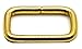 Okones Pack of 8pcs 1''Inner Width Opening Solid Brass Rectangle Buckle Loop Ring Belt and Strap Keeper for Backpack Bag Accessories (Insides Width 1'')