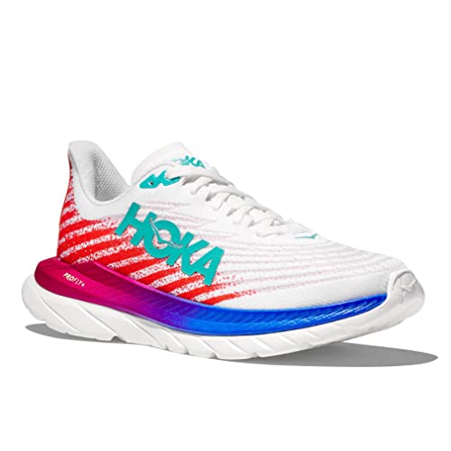 Hoka One One 1127894-WFM W MACH 5 Women White/Flame UK 6