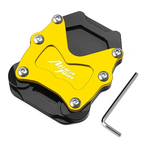 CXEPI Motorrad Seitenständer Vergrößern Fuß-Verbreiterung Ständer Platte Pad für CRF1100L Africa Twin 2020 2021 2022 2023 2024 2025