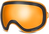 VANRORA X-Mag Ski Goggles Replacement Lens, Orange Lens