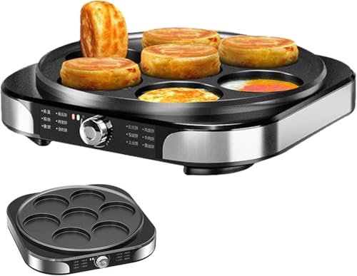 Crepera eléctrica de 40 cm, plancha antiadherente para hornear, panqueques y chapatis, diseño plegable, 2200 W Roti Maker
