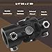 Steering Shaft Universal U Joint Automotive Replacement Universal Joints Coupler U-Joint Coupling (1, Black, 1